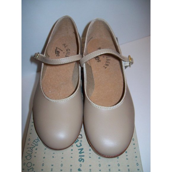 Leo's Other - New Leo's Tan Leather Sole Tap Dance Dancing Shoes  #406  -  Adult Size 4.0M